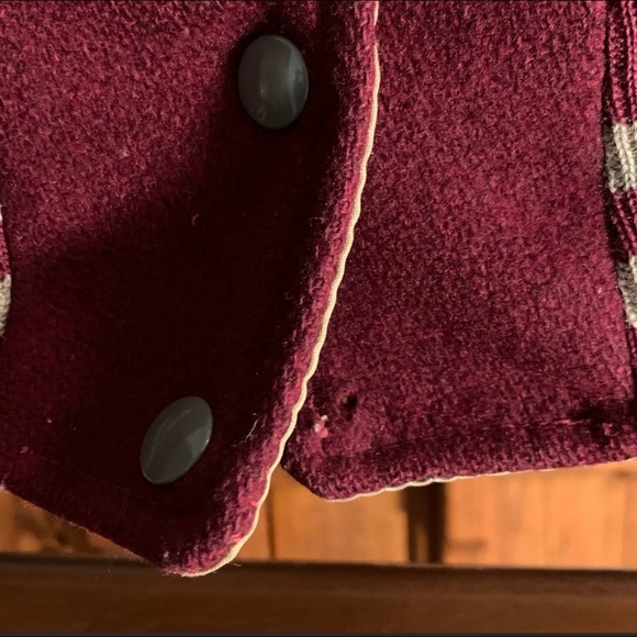 GWHS MAROONS VARSITY JACKET WITH LETTER,  1977 , SIZE 36 (SMALL UNISEX) - Picture 5 of 6